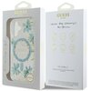 Etui GUESS Resin Flowers Glitter MagSafe do Apple iPhone 16 Turkusowy Gwarancja 24 miesiące
