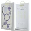 Etui GUESS Resin Flowers Glitter MagSafe do Apple iPhone 16 Pro Max Fioletowy Gwarancja 24 miesiące