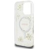 Etui GUESS Resin Flowers Glitter MagSafe do Apple iPhone 16 Pro Max Beżowy Typ Etui nakładka