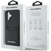 Etui KARL LAGERFELD HC Grained PU Cardslot Metal Elong do Apple iPhone 16 Czarny Gwarancja 24 miesiące