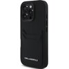 Etui KARL LAGERFELD HC Grained PU Cardslot Metal Elong do Apple iPhone 16 Pro Czarny Seria telefonu iPhone