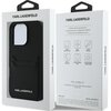 Etui KARL LAGERFELD HC Grained PU Cardslot Metal Elong do Apple iPhone 16 Pro Czarny Marka telefonu Apple