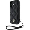 Etui KARL LAGERFELD Quilted Initial Logo & Chain Strap do Apple iPhone 16 Czarny