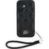 Etui KARL LAGERFELD Quilted Initial Logo & Chain Strap do Apple iPhone 16 Czarny Seria telefonu iPhone