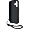 Etui KARL LAGERFELD Quilted Initial Logo & Chain Strap do Apple iPhone 16 Czarny Typ Etui nakładka