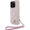 Etui KARL LAGERFELD Quilted Initial Logo & Chain Strap do Apple iPhone 16 Pro Różowy