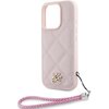 Etui KARL LAGERFELD Quilted Initial Logo & Chain Strap do Apple iPhone 16 Pro Różowy Dominujący kolor Różowy