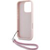 Etui KARL LAGERFELD Quilted Initial Logo & Chain Strap do Apple iPhone 16 Pro Różowy Typ Etui nakładka