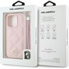 Etui KARL LAGERFELD Quilted Initial Logo & Chain Strap do Apple iPhone 16 Pro Różowy Marka telefonu Apple