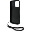 Etui KARL LAGERFELD Quilted Initial Logo & Chain Strap do Apple iPhone 16 Pro Czarny Typ Etui nakładka