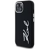 Etui KARL LAGERFELD Silicone Metal Script Logo do Apple iPhone 15 Czarny Seria telefonu iPhone