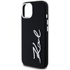 Etui KARL LAGERFELD Silicone Metal Script Logo do Apple iPhone 15 Czarny Typ Etui nakładka