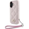 Etui KARL LAGERFELD Quilted Initial Logo & Chain Strap do Apple iPhone 16 Różowy