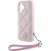 Etui KARL LAGERFELD Quilted Initial Logo & Chain Strap do Apple iPhone 16 Różowy Dominujący kolor Różowy
