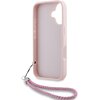 Etui KARL LAGERFELD Quilted Initial Logo & Chain Strap do Apple iPhone 16 Różowy Typ Etui nakładka