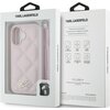 Etui KARL LAGERFELD Quilted Initial Logo & Chain Strap do Apple iPhone 16 Różowy Marka telefonu Apple