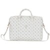 Torba GUESS 4G Peony Front Pocket Zipper Triangle Logo 16 cali Biały