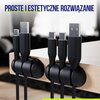 Organizer na kable ALLITY ASA-400 (3 szt.) Kolor Czarny
