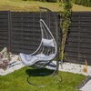 Fotel podwieszany PATIO Theo Popielaty Poduszka w zestawie Tak