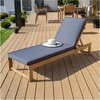 Leżak PATIO Roxane 47533 Brązowo-szary Materiał Drewno