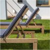Leżak PATIO Roxane 47533 Brązowo-szary Rozmiar po zmontowaniu [cm] 175 x 64 x 84.5