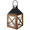 Lampion MY HOME Dark Wood 66557 Czarno-brązowy