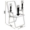 Krzesło ogrodowe PATIO Piccolo 48033 Wielokolorowy Materiał Bawełna