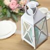 Lampion MY HOME White Decor 66556 Biały Materiał wykonania Stal