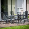 Stół ogrodowy PATIO Conrad Antracyt Materiał Stal
