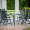 Stół ogrodowy PATIO Conrad Antracyt Materiał Szkło hartowane