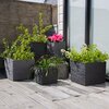 Donica PATIO Kubus 90138 Antracytowy Materiał Tworzywo sztuczne