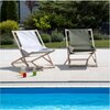 Leżak PATIO Gozo Komfort 409578 Khaki Materiał Poliester
