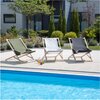 Leżak PATIO Gozo Komfort 409576 Czarny Rodzaj Leżak