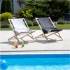 Leżak PATIO Gozo Komfort 409577 Szary Materiał Poliester