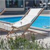 Leżak PATIO Gozo Premium 409599 Ecru Materiał Drewno