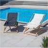 Leżak PATIO Gozo Premium 409599 Ecru Rozmiar po zmontowaniu [cm] 115 x  63 x 6.2