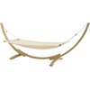 Hamak CZILLO Breve 357 x 110 x 132 cm Kremowy Materiał Drewno