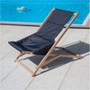 Leżak PATIO Gozo Premium 409579 Grafit Materiał Drewno