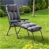 Leżak PATIO Tulon H024-07IB Szary Materiał Mikrofibra
