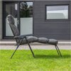 Leżak PATIO Tulon H024-07IB Szary Materiał Poliester