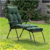 Leżak PATIO Tulon H024-32IB Zielony Materiał Mikrofibra
