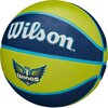 Piłka koszykowa WILSON WNBA TEAM TRIBUTE BSKT DAL WINGS (Rozmiar 6) Kolor Niebiesko-żółty