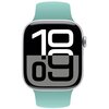 Pasek CRONG Liquid do Apple Watch (38/40/41/42mm) Turkusowy Materiał Silikon