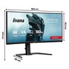 Monitor IIYAMA G-Master GCB3484WQSU-B1 34" 3440 x 1440 180Hz 0.4 [MPRT] Curved Częstotliwość odświeżania obrazu [Hz] 180