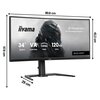 Monitor IIYAMA G-Master Black Hawk GCB3482WQSU-B1 34" 3440 x 1440 120Hz Curved Częstotliwość odświeżania obrazu [Hz] 120