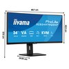 Monitor IIYAMA ProLite XCB3497WQSNP-B1 34" 3440 x 1440 120Hz 0.4 [MPRT] Curved Częstotliwość odświeżania obrazu [Hz] 120