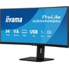 Monitor IIYAMA ProLite XCB3494WQSU-B1 34" 3440 x 1440 120Hz 0.4 [MPRT] Curved Jasność ekranu [cd/m2] 350