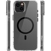 Etui ETTERI Color Mag do Apple iPhone 14 Przezroczysto-czarny Dominujący kolor Przezroczysto-czarny