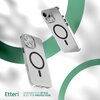 Etui ETTERI Color Mag do Apple iPhone 16 Pro Przezroczysto-czarny Model telefonu iPhone 16 Pro