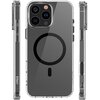 Etui ETTERI Color Mag do Apple iPhone 16 Pro Przezroczysto-czarny Materiał Poliwęglan
